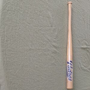Wooden Baseball Bat with Blue Logo